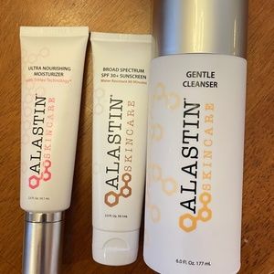 ALL BRAND NEW,  NEVER USED ALASTIN SKINCARE: Cleanser, Moisturizer &Sunscreen